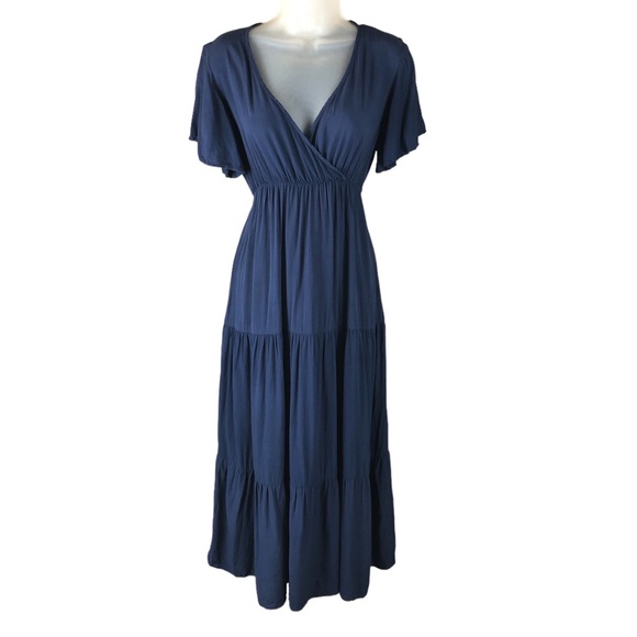 Coolmee Dresses & Skirts - Elegant Deep Blue Maxi Dress